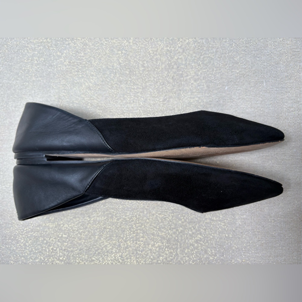 botkier New York Flats-Size: 10-Color: Black-Front is Suede and Back is Leather - Picture 2 of 7